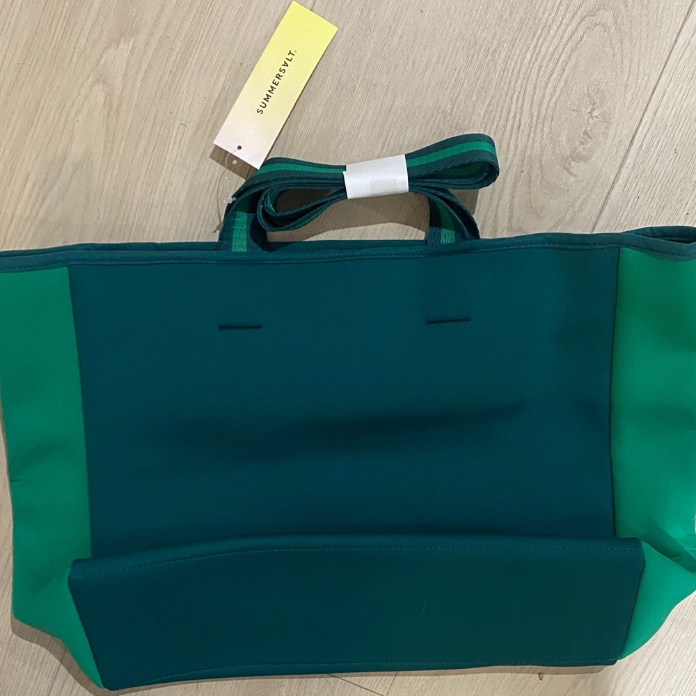 Summersalt Two-Tone Green Tote Bag
